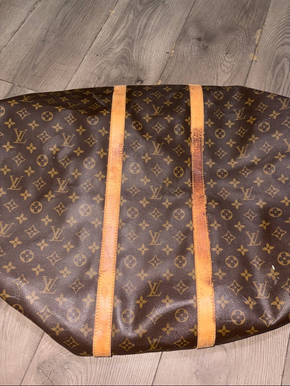 Louis Vuitton Monogram Keepall Duffle Bag - Brown & Tan - Picture 14 of 16
